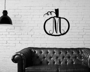 Custom Metal Pumpkin Sign - Hand Cut Pumpkin Shape | Personalized Outdoor Metal Sign