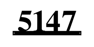 5147 / 19 of 25 address signs / 18in /  COLOR BLACK