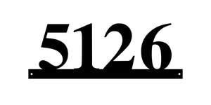 5126  / ADDRESS SIGN / 18 In / 8 of 30 / COLOR BLACK