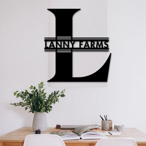 Custom Metal Sign - Family Name Sign | Powder Coated Steel Durable Wall Art