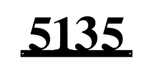 5135 / 11 of 25 address signs / 18in /  COLOR BLACK