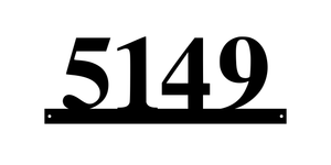 5149 / 20 of 25 address signs / 18in /  COLOR BLACK