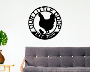 Hen House Metal Sign - Custom Hen House Sign with Durable Steel & Outdoor Coop Decor