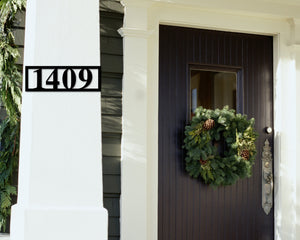 Modern Metal Address Sign for Home, Custom House Numbers, Large Outdoor Address Plaque with Personalized Address Sign, House Number