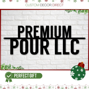 Christmas Gift, Business Sign, Custom Business name Sign, LLC sign, Metal Sign for Business, Small Business Sign, Sign for small Business