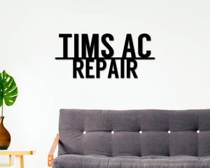 AC Business sign, Air Conditioning Business, AC Sign, Business Sign, Custom Busines Sign, LLC sign, Personalized Business