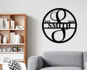 Family Name Custom Metal Sign
