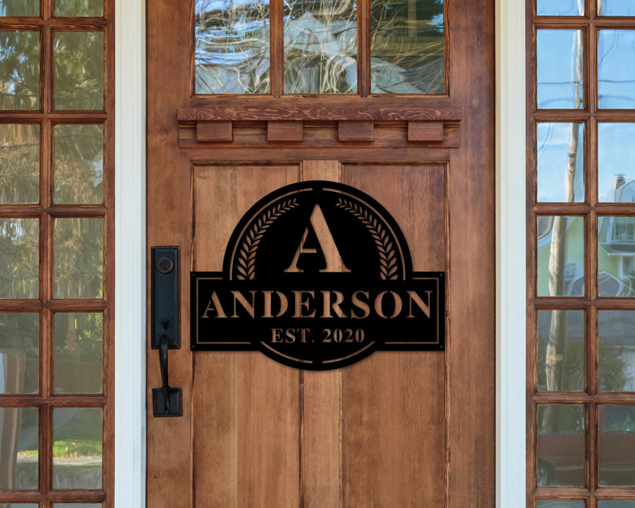 Family Name Custom Metal Sign