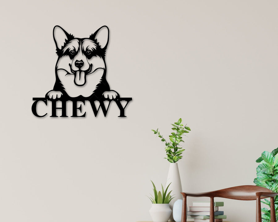 Corgi Dog Breed Custom Metal Sign