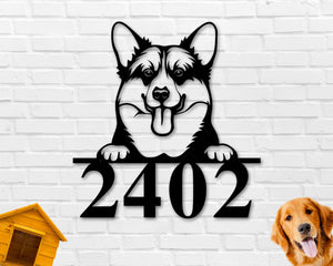 Corgi Dog Breed Custom Metal Sign