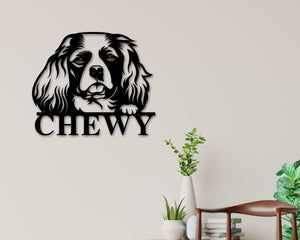 King Charles Spaniel Dog Breed Custom Metal Sign