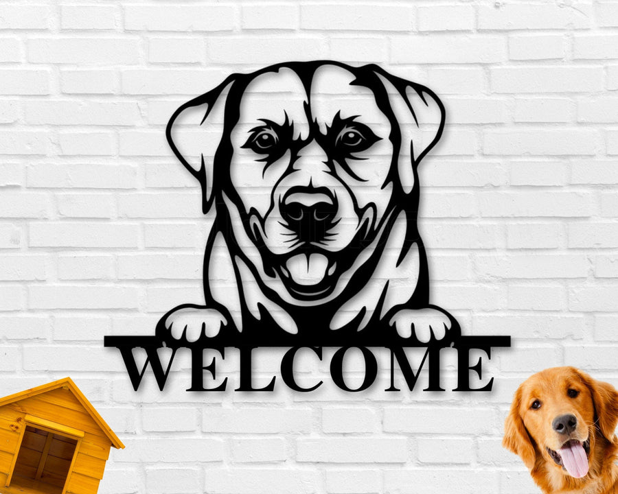 Labrador Dog Breed Custom Metal Sign