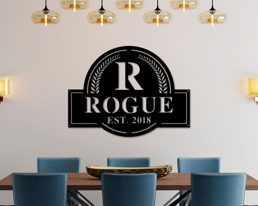 Family Name Custom Metal Sign