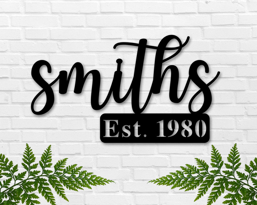 Family Name Custom Metal Sign