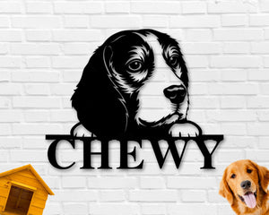 Beagle Dog Breed Custom Metal Sign