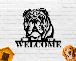 Bulldog Dog Breed Custom Metal Sign