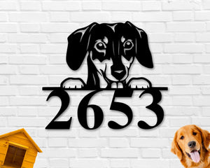 Dachshund Dog Breed Custom Metal Sign