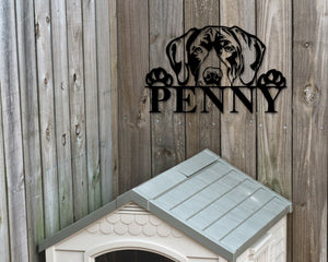 German Shorthair Dog Breed Custom Metal Sign