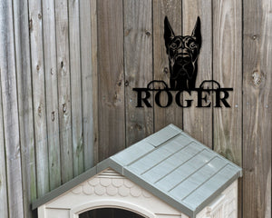 Great Dane Dog Breed Custom Metal Sign