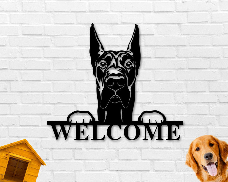 Great Dane Dog Breed Custom Metal Sign