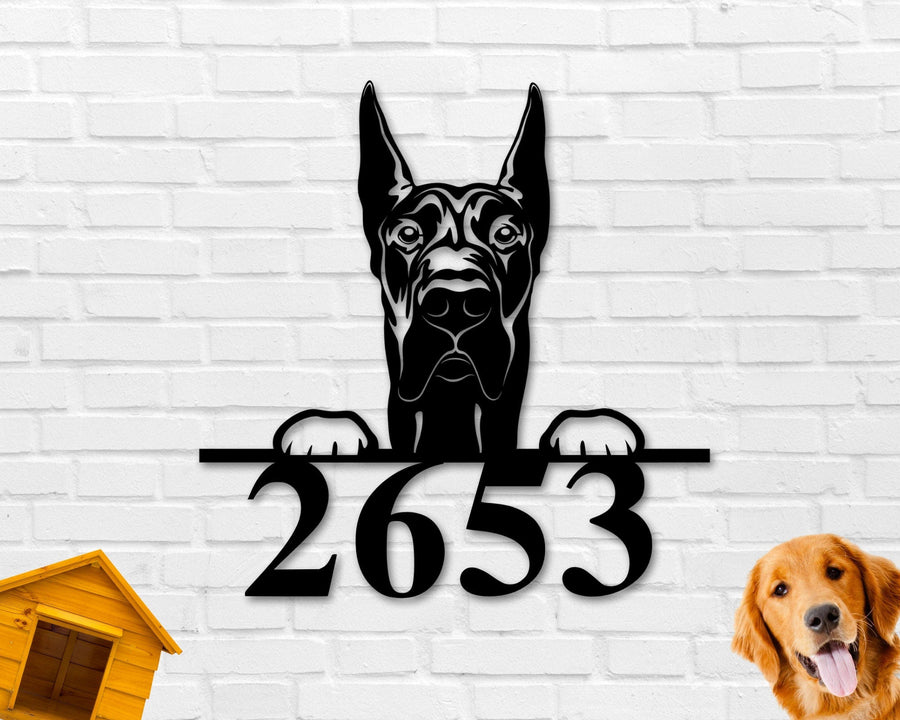 Great Dane Dog Breed Custom Metal Sign