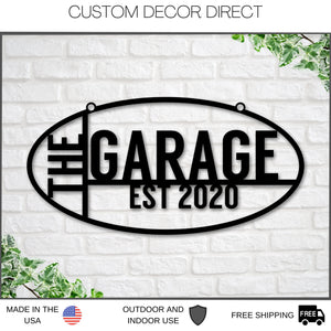 Personalized Gift For Him, Husband Gift, Custom Garage Sign, Metal Shop Sign, Metal Workshop Sign, Metal Sign, Bestseller