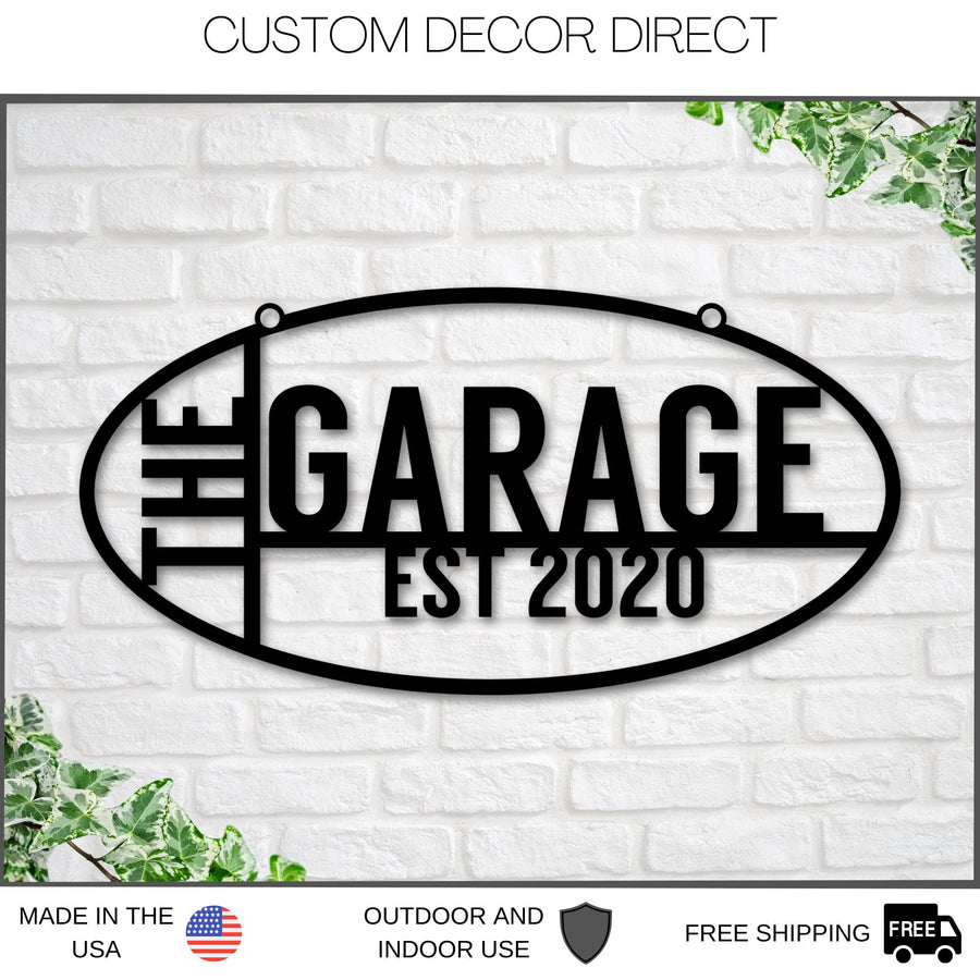 Personalized Gift For Him, Husband Gift, Custom Garage Sign, Metal Shop Sign, Metal Workshop Sign, Metal Sign, Bestseller