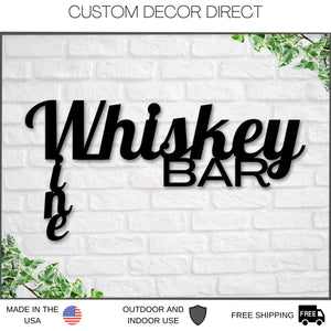 Personalized Bar Metal Sign, Whiskey Wine Bar Sign, Rustic Home Decor, Basement Bar, Wine Decor, Wine Bar Sign, Mother's Day Gift, Wine Gift