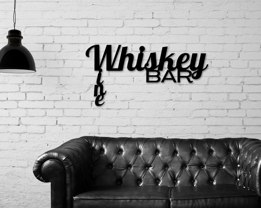 Personalized Bar Metal Sign, Whiskey Wine Bar Sign, Rustic Home Decor, Basement Bar, Wine Decor, Wine Bar Sign, Mother's Day Gift, Wine Gift