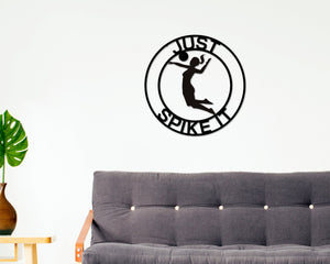 Girly Signs Personalized Volleyball Sign, Girls Volleyball Gift, Volleyball Coach Sign, Sports Decor for Gym, Bedroom