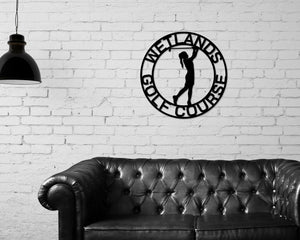 Golf Sign, Golf Gift for Girls, Personalized Golf Sign for Girls room, Metal Golf Sign, Coach Sign, Sports Decor, Golf Coach Sign, Girl Golf