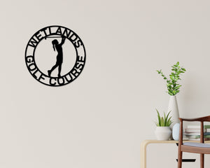 Golf Sign, Golf Gift for Girls, Personalized Golf Sign for Girls room, Metal Golf Sign, Coach Sign, Sports Decor, Golf Coach Sign, Girl Golf
