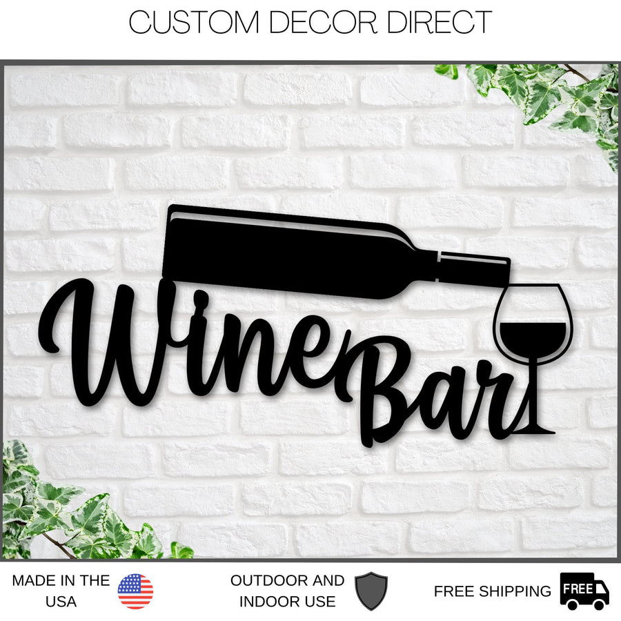 Christmas Gift, Holiday Sale, Personalized Bar Sign, Wine Decor, Wine Bar Sign, Mother's Day Gift, Wine Gifts, Wine Sign, Wine Bar Metal