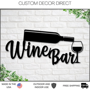 Black Friday, Cyber Monday Sale, Personalized Bar Sign, Wine Decor, Wine Bar Sign, Mother's Day Gift, Wine Gifts, Wine Sign, Wine Bar Metal