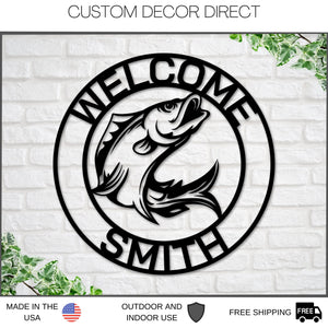 Bait Shop Sign, Personalized Fishing Supply Sign, Fishing Sign, Bait Store Sign Custom, Lake House Sign, Lake House Decor, Gift for dad