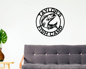 Bait Shop Sign, Personalized Fishing Supply Sign, Fishing Sign, Bait Store Sign Custom, Lake House Sign, Lake House Decor, Gift for dad