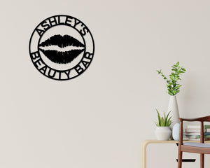 Hair Salon Sign, Metal hair Stylist Sign, Personalized Salon, Custom Booth Sign, hair Stylist Gift, Hair Salon Wall Art, Makeup Salon Sign