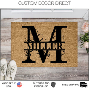 Mothers Day Gift, Mothers day Doormat, Welcome Doormat, Last name Doormat, Established Date Doormat, Front Porch Rug, Monogram Doormat