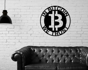 Bitcoin Sign, Metal Bitcoin Sign, Personalized Bitcoin, Custom Cryptocurrency Sign, Bitcoin Gift, Bitcoin Wall Art, Bitcoin Crypto Metalsign