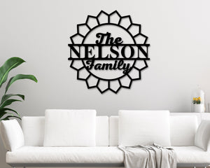 Family Name Custom Metal Sign