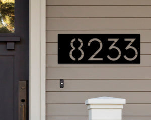 Apartment Number Metal Sign