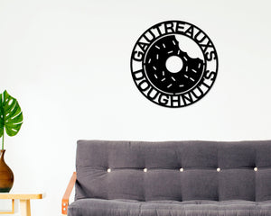 Donut Shop Sign, Personalized Donuts Sign, Donut Shop Decor, Custom Donut Shop Sign, Donut Stand Open Sign, Business Donut Sign