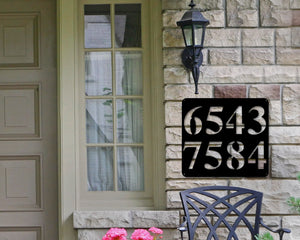 Address Sign, Multiple addresses address sign, Metal Address Plaque, Metal house numbers, Address Number Directory, Multi Address numbers