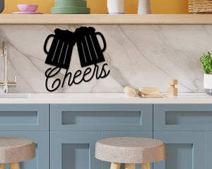 Cheers Custom Metal Sign