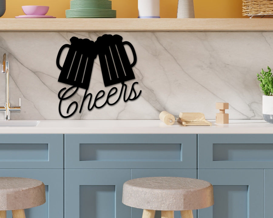 Cheers Custom Metal Sign