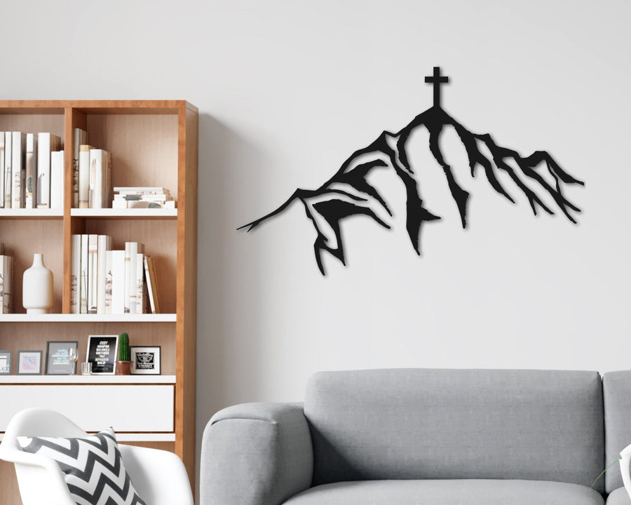 Cross Art Metal Sign