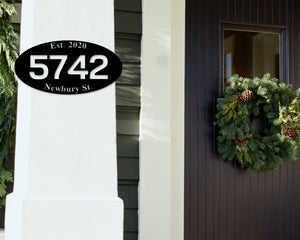 Metal Address Sign, Address Sign for House, House Address Sign, Address Number Sign, Outdoor Address Sign, Hanging Address Sign, For Yard