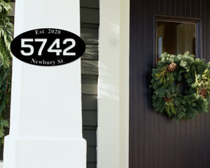 Metal Address Sign, Address Sign for House, House Address Sign, Address Number Sign, Outdoor Address Sign, Hanging Address Sign, For Yard