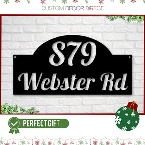 Custom Metal Address Sign, Address Plaque, Metal House Numbers, Custom Street Sign, Door Porch, Christmas Gift, Black Friday Cyber Monday