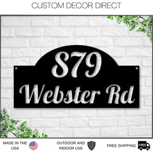 Custom Metal Address Sign, Address Plaque, Metal House Numbers, Custom Street Sign, Door Porch, Christmas Gift, Black Friday Cyber Monday